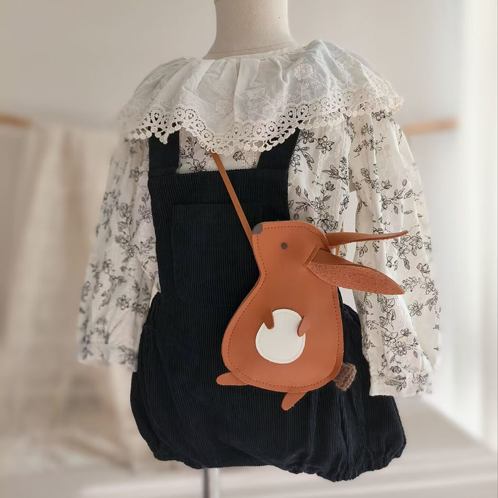 New Cartoon Sweet Mini Kids For Toddler Girls Cute Acorn Crossbody Bag PU With Lace Creative Handmade Bags Children's Gift