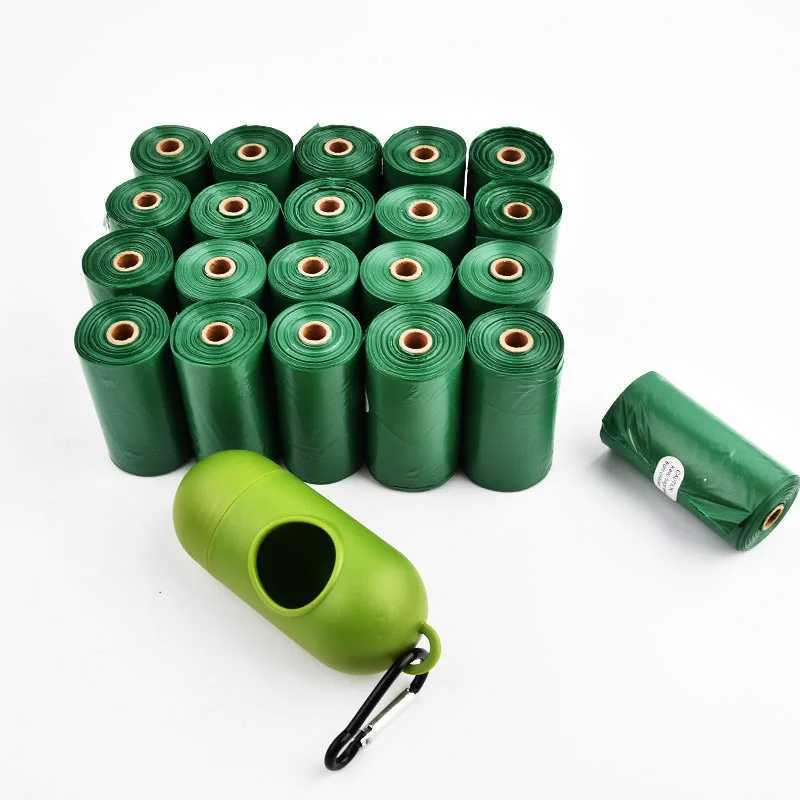 8-36 Rolls Pet Dog Poop Bags Biodegradable Compostable Dog Waste Bags Dispenser Outdoor Degradable Dog Excrement Bags SuppliesXJ250104