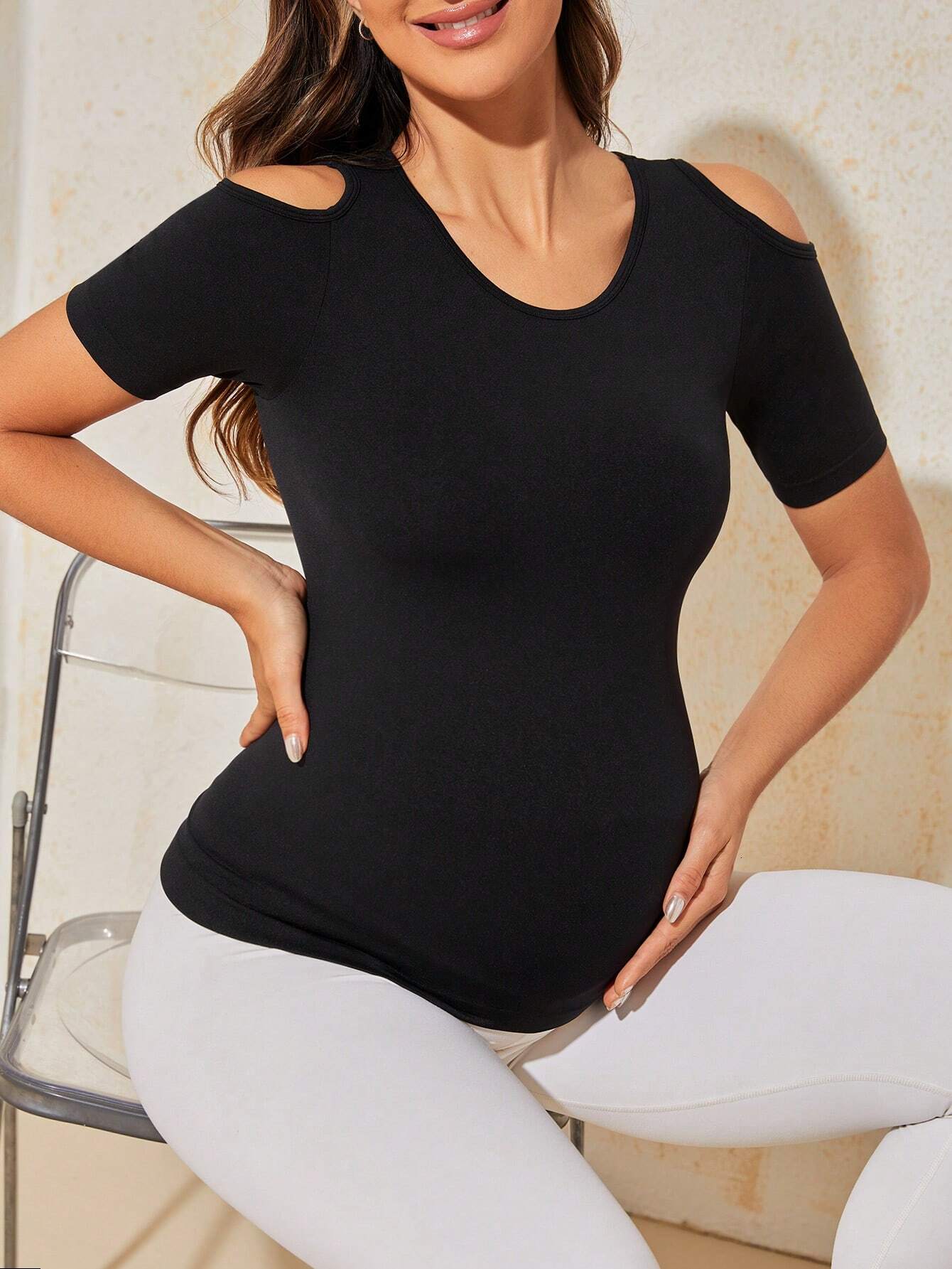 Womens Maternity Shirts Tops Short Sleeve Pregnancy Tshirt Crew Neck Tees