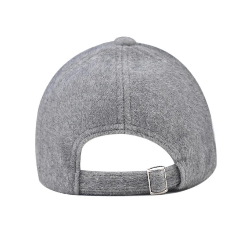 FS Cashmere Baseball Cap For Men Gray Warm Winter Plush Women Caps Outdoor Windproof Trucker Hats Casquette Femme 241230