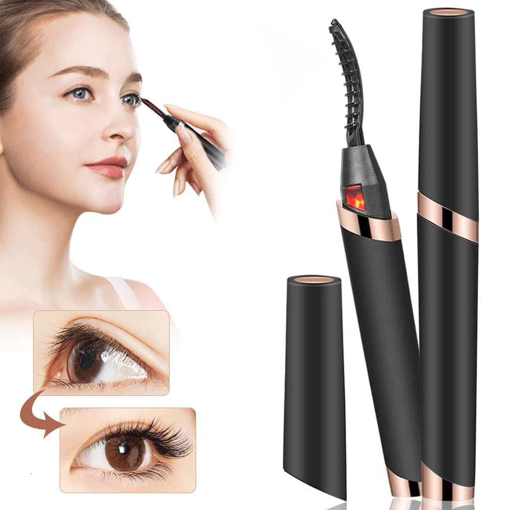 Heated Eyelash Curlers Electric Eyelash Curler for Makeup Tools USB Rechargeable with 3 Heating Modes Eyelash Curlers 241226