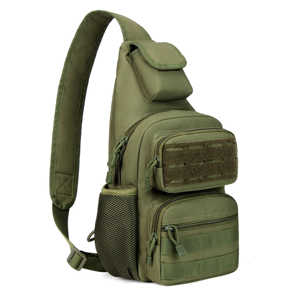Junsheng's New Multifunctional Sports Outdoor Tactical Chest Military Camouflage Handheld Shoulder Crossbody Bag, Cycling Travel