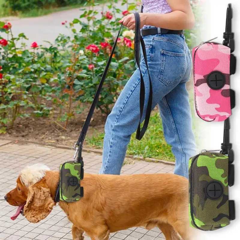 Dog Poop Bag Dispenser Pet Waste Bag Holder Portable Waste Bag Carrier Trash Bag Holder Reusable Dispenser For Park WalkingXJ250104