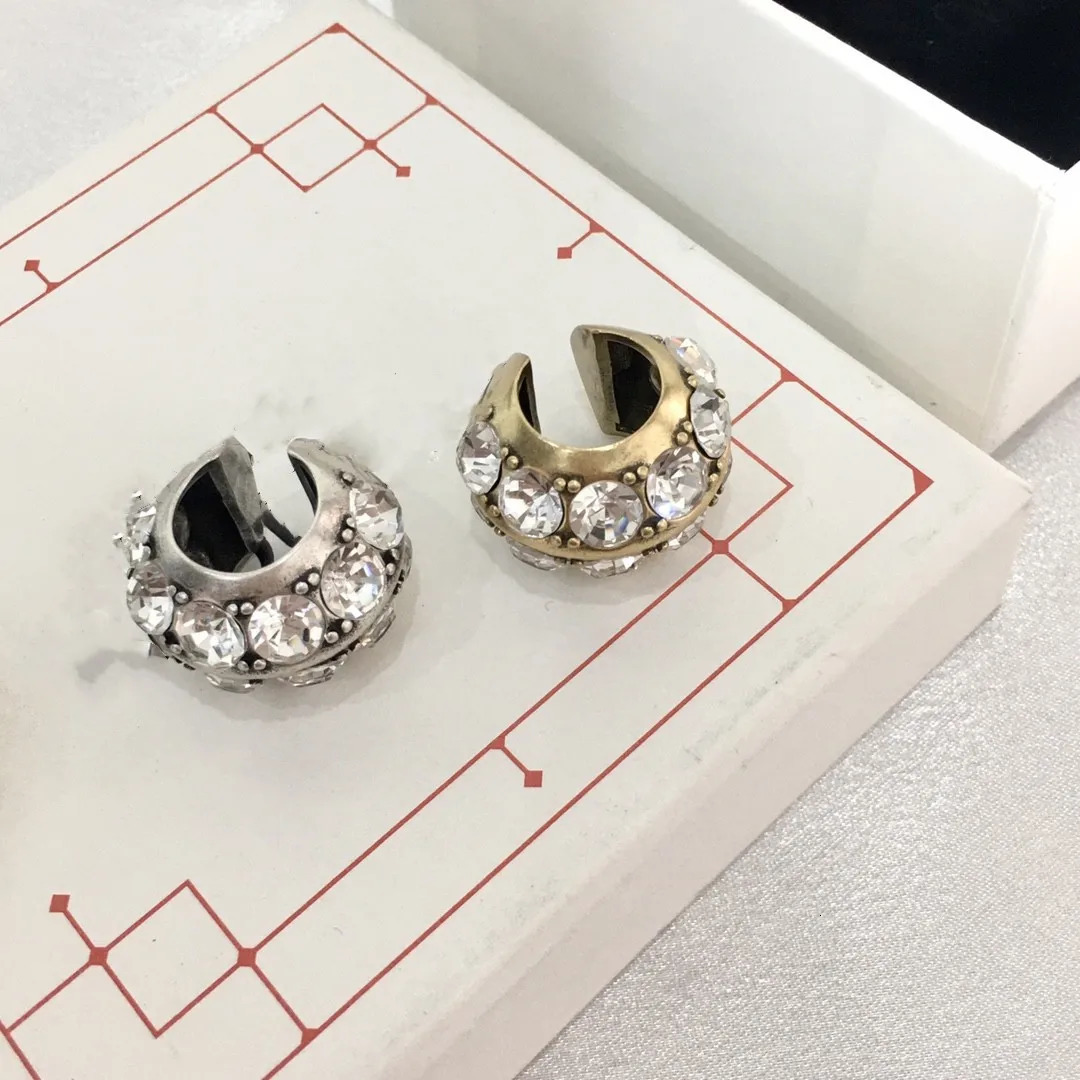 Full cz stone ear cuff earrings for women simple dainty earcuff earrings gothic jewelry punk cool 250103