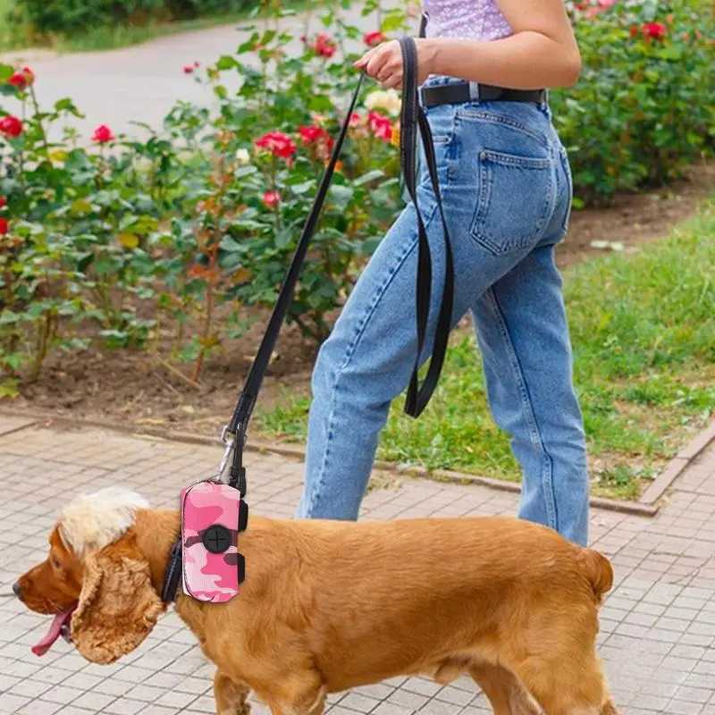 Dog Poop Bag Dispenser Pet Waste Bag Holder Portable Waste Bag Carrier Trash Bag Holder Reusable Dispenser For Park WalkingXJ250104