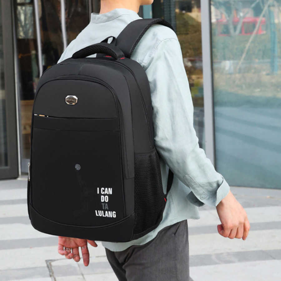 Mens Backpack Business Computer Bag Korean Fashion Schoolbag for College Students Leisure Travel Backpack 240920