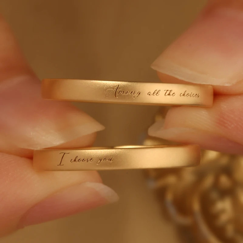 Customizable carving 18K/14K/10K Gold PT950 Platinum Diamond Couple Rings Exquisite Wedding/Engagement Gift 250103