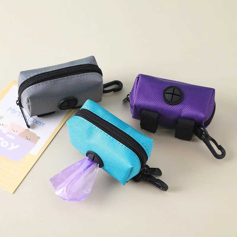 Pet Dog Poop Bag Holder Leash Attachment Adjustable Mini Travel Garbage Bag Dogs Waste Poop Bags Dispenser Pet Cleaning ToolsXJ250104