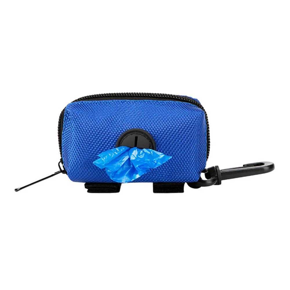 Dog Poop Bag Holder for Leash Pet Waste Bag Dispenser Portable Puppy Potty Carrier Small Doggy Zipper Pouch with Carabiner ClipXJ250104