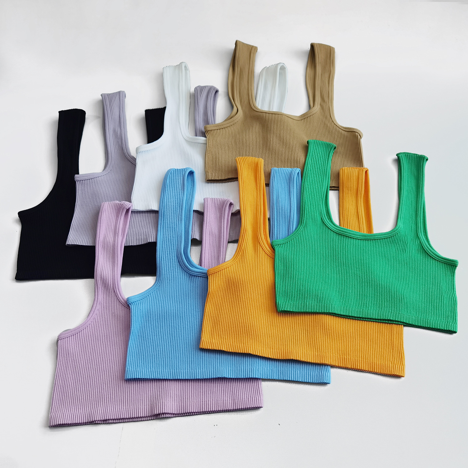 Women Tank Tops Streetwear Push Up Cropped Top For Female Padless Bralette Sexy Backless Gerie Fashion Solid Camisole Girl