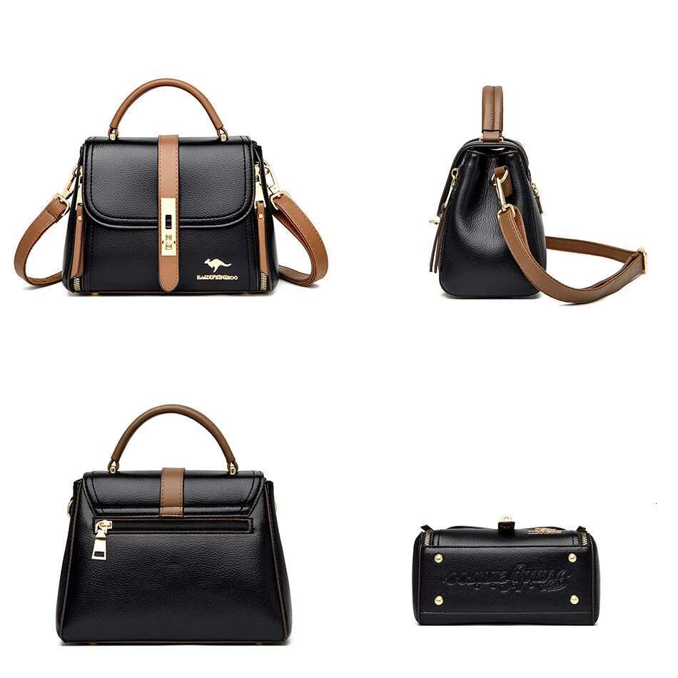 New Flip Double layer Women s Wallet and Handbag Cross border Designer High quality Leather Fashion Crossbody Bag bag