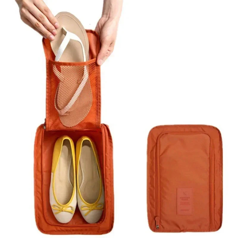 Travel Storage Portable Sneaker Bag Waterproof Breathable Single Shoe Foldable Small 6 Colors 241226