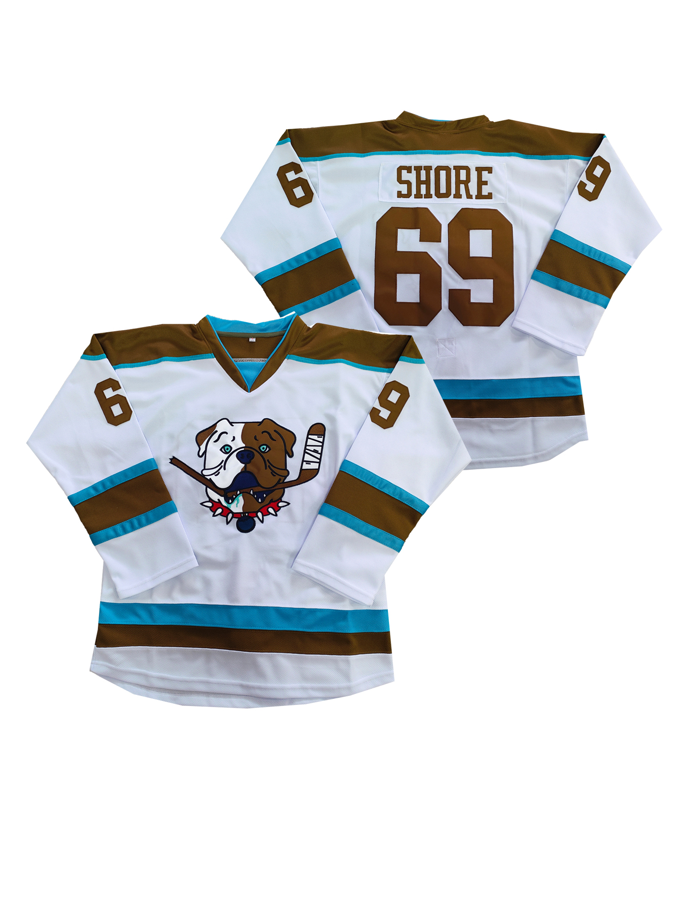 #69 Shoresy White Sudbury Blueberry Hockey Stitched Name And Number Jeresy for Daily Casual&Sports Wear