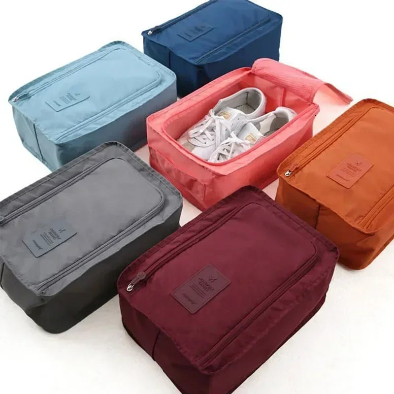 Travel Storage Portable Sneaker Bag Waterproof Breathable Single Shoe Foldable Small 6 Colors 241226