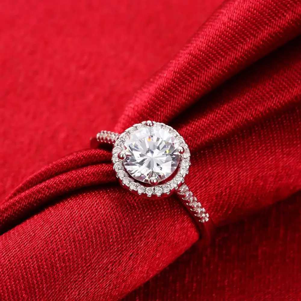 Hot charm 925 Sterling Silver diamond ring for women crystal adjustable size Fashion party Gift wedding Jewelry engagementXJ250104