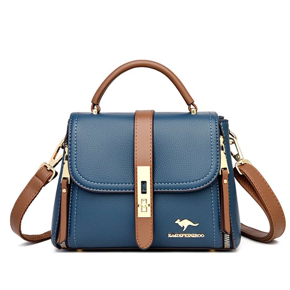 New Flip Double layer Women s Wallet and Handbag Cross border Designer High quality Leather Fashion Crossbody Bag bag