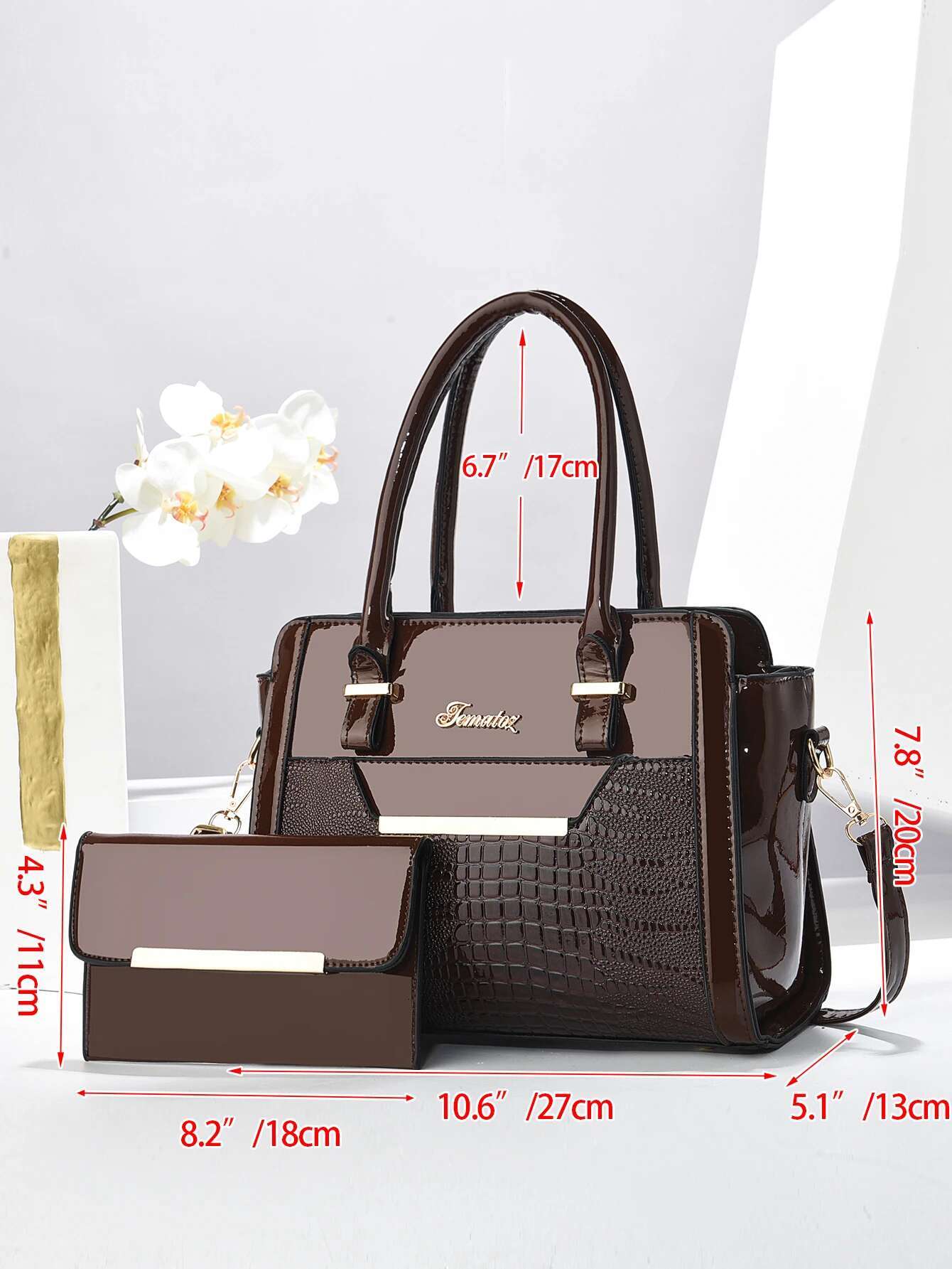 New Large Capacity Two Piece Fashion Multifunctional Bag for Simple Commuting Outing Leisure Handbag Western Style Women s Bag bag