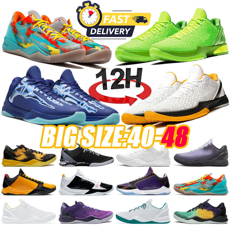 Designer Mamba Basketball Shoes Mambas 8 eybl Protro 6 Reverse Grinch What The Mambacita 5 X-Ray Mens Women Sneakers Trainers Outdoor Dhgate Size US14