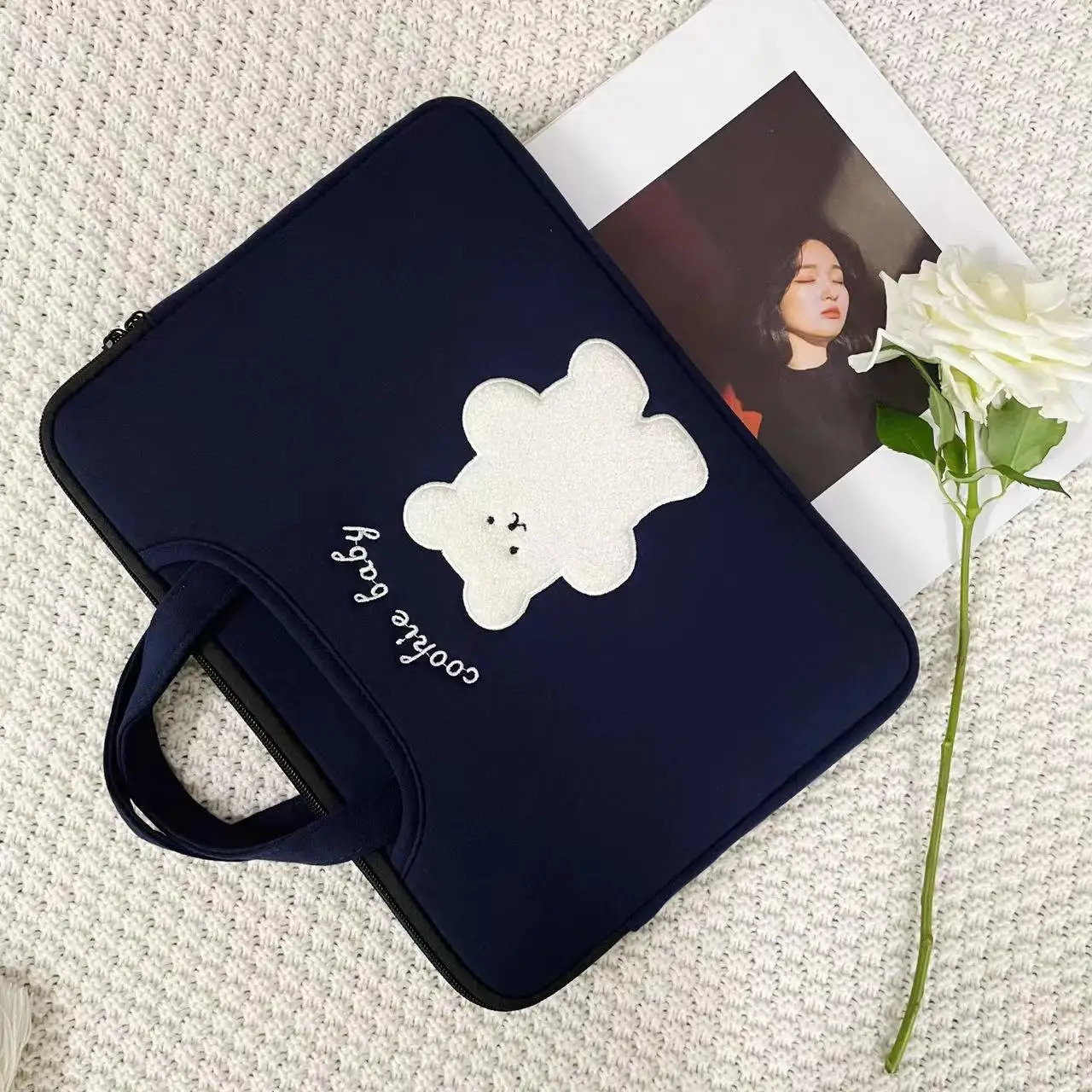 Cute Laptop Bag For Macbook Air 13.3 13.6 15.3 Pro14 15 16 Inch Tablet Pouch 250102