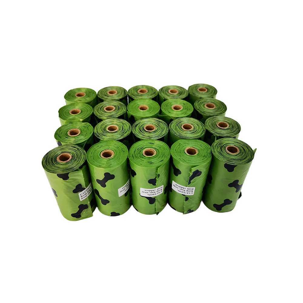 EPI Biodegradable Pet Garbage Bag Dog Poop Bags Dog cat Waste Bag Dispenser Kitten Cleaning Supplies Dog Products 15Pcs/RollXJ250104