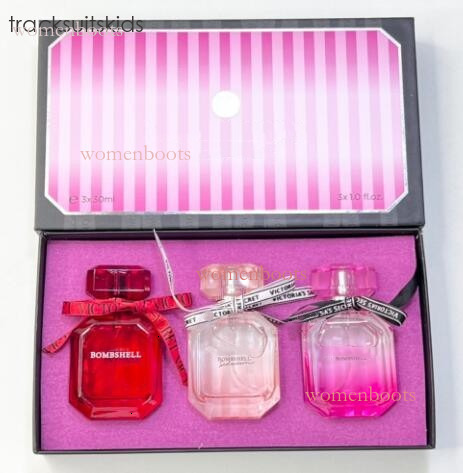 2024 30ml*4 Perfume Gift Box set Long lasting smell pink Diamond set Lady Girl Cologne Precious Quality Equisite Packaging 27e9