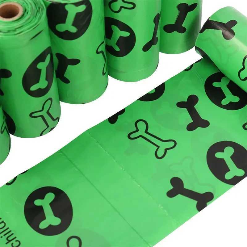 Pet Poop and Garbage Bag EPI Biodegradable 15 Pieces/roll with Fragrance Dog Poop Bag Pet Toilet Bag Pets Cleaning SuppliesXJ250104