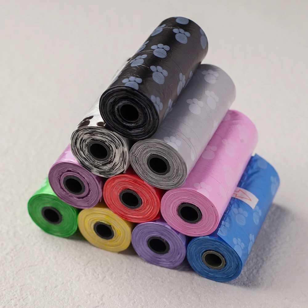 150 pcs Dog Poop Bag Outdoor Cleaning Poop Bag Outdoor Clean Pets Supplies for Dog 15 Bags/Roll Refill Garbage Bag Pet SuppliesXJ250104
