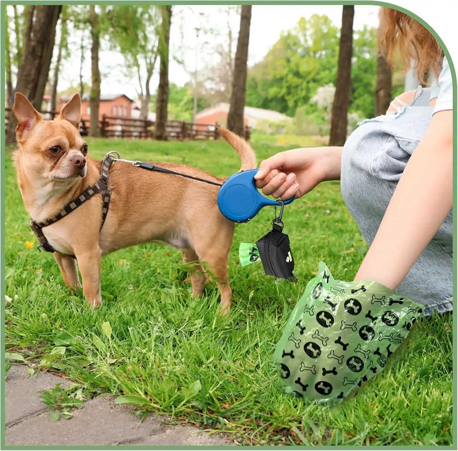 Dog Poop Bags Rolls Lavender Scented Leakproof Strong Sturdy Poop Bags for Dogs Cats Litter Unique Christmas GiftsXJ250104