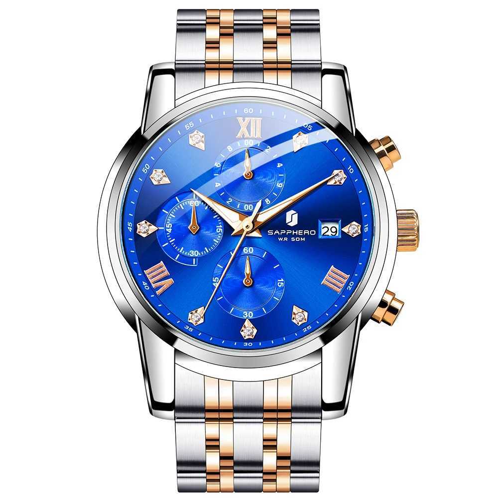 SPHERO Busin Mens Date Timer Waterproof Mens Stainless Steel Watch Japanese Enamel Watch W250104