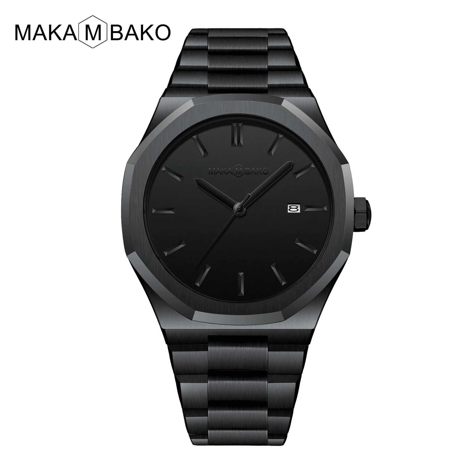 Original Top Stainless Steel Mens Watch Classic Busin Waterproof Mens Black Watch Jan ment Quartz Mens Watch W250104