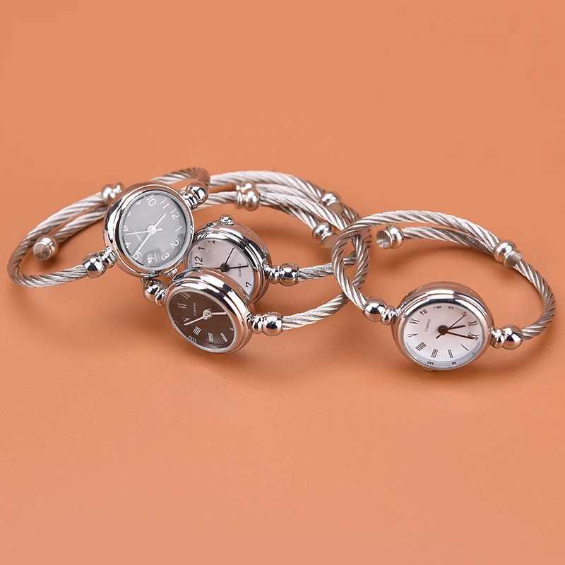 1 silver bracelet womens fashion bracelet quartz student W250104