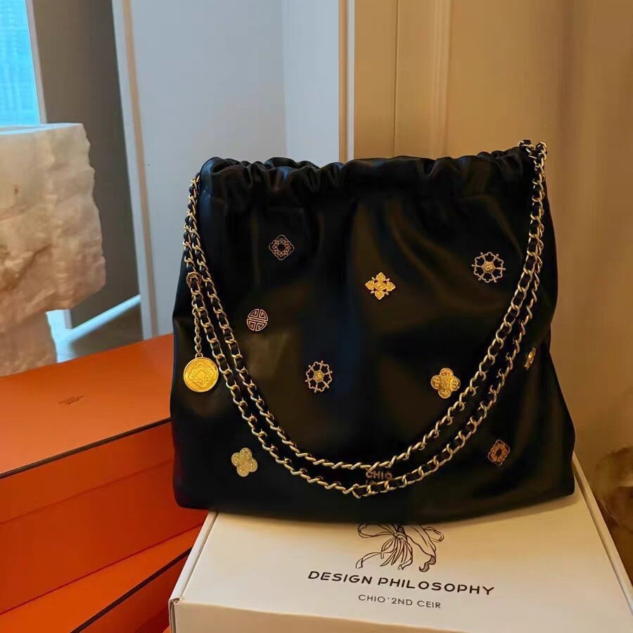 Nanfeng Chio2nd Palace Museum Culture Series Flower Habitat Tote For Women, High Grade Sensory Communication, Diligent Chain, Single Shoulder Big Bag