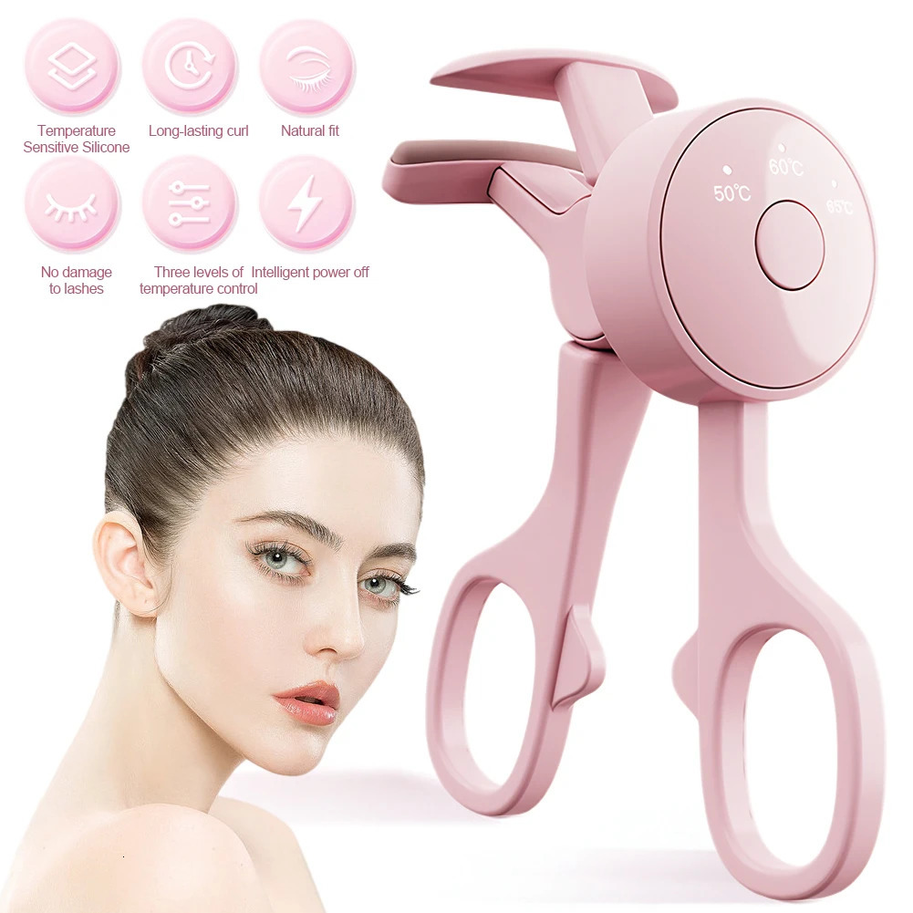 Electric Eyelash Curler Heating Tool USB Rechargeable Portable Eyelash Clipper for Curling Heated Eyelash Curler Cosmetic Tools 241226