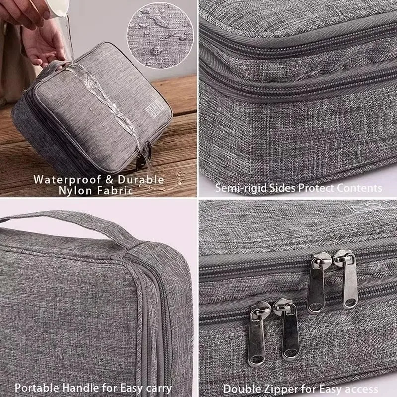 Travel Cable storage bag Portable waterproof Digital electronic USB data cable charger plug storagebag 241226