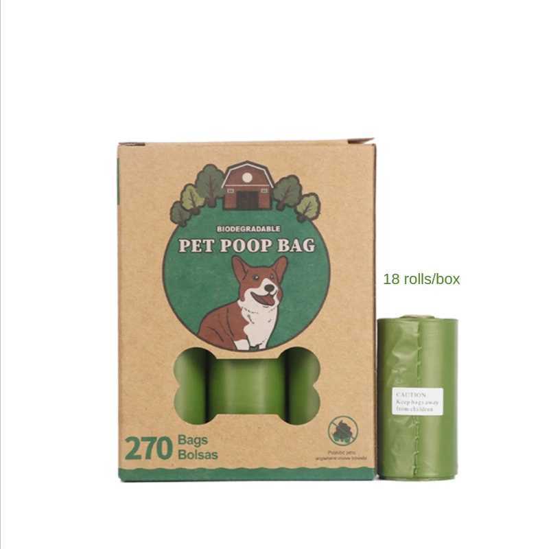 Dog Poop Bags Leak Proof Extra Thick Waste Bag Refill Rolls 13x9 Inch Dogs Lavender Scented Doggie Plant Based PE Doggy Cat PetXJ250104