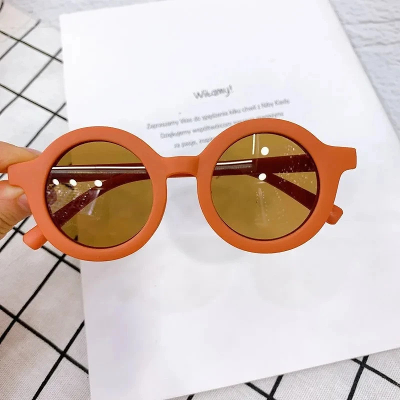 Kids Sunglasses Inset Style Round Frame 17 Year Old Baby Childrens Sun Shading Protection AntiUV400 241228 Z260305