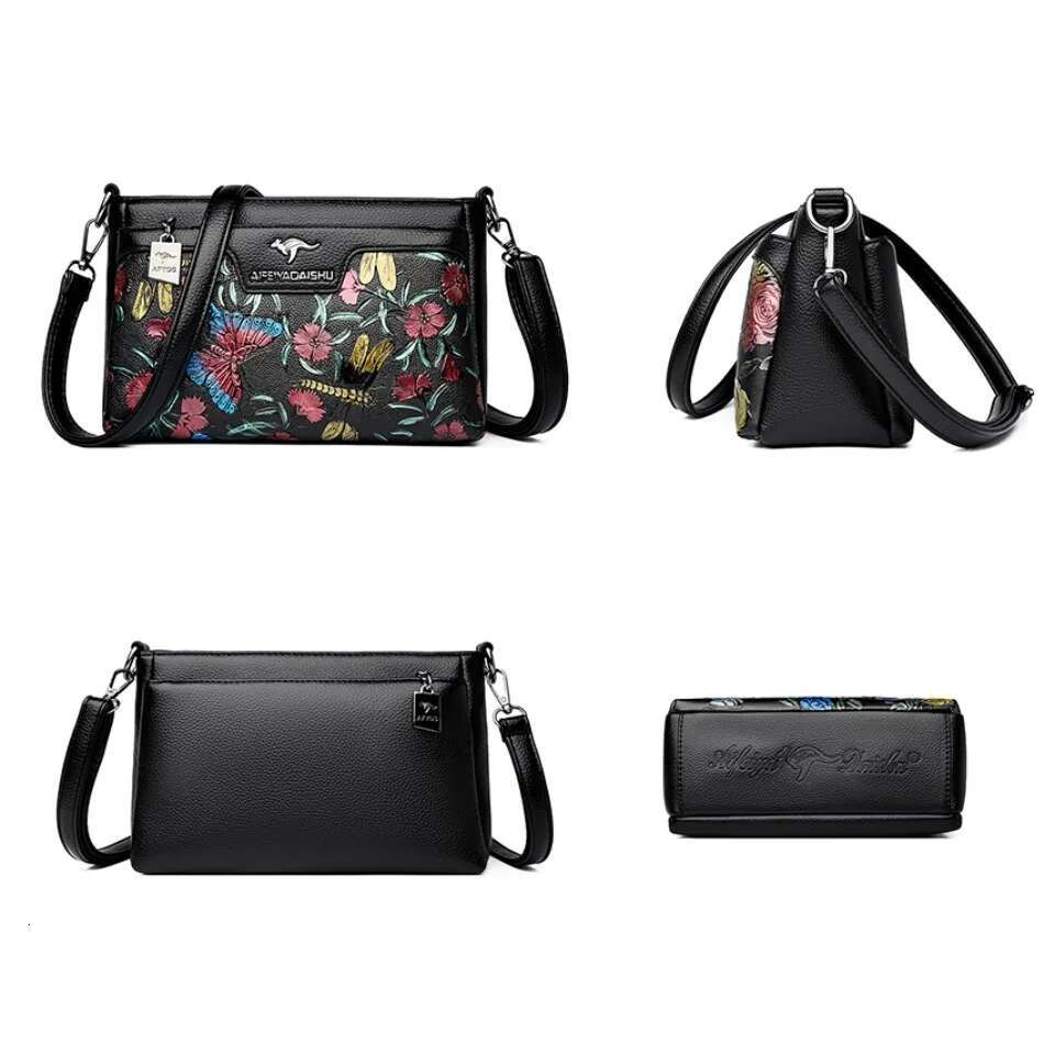 New Women s Pattern Shoulder Bag High Quality Leather Designer Crossbody Bag Elegant Women s Commuter Handbag Multi functional Fashion Bag bag