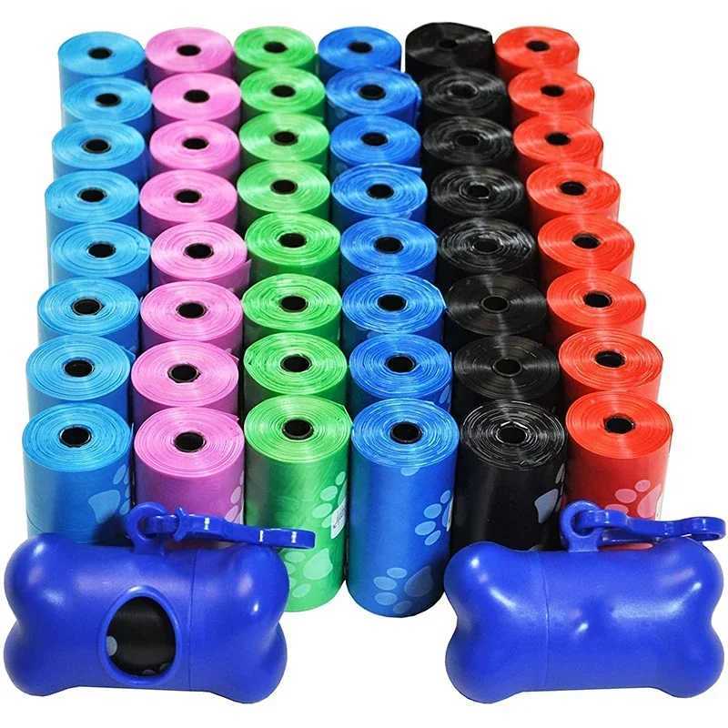100Rolls Dog Poop Bag Outdoor Cleaning Poop Bag Outdoor Clean Pets Supplies for Dog 15Bags/Roll Refill Garbage Bag Pet SuppliesXJ250104