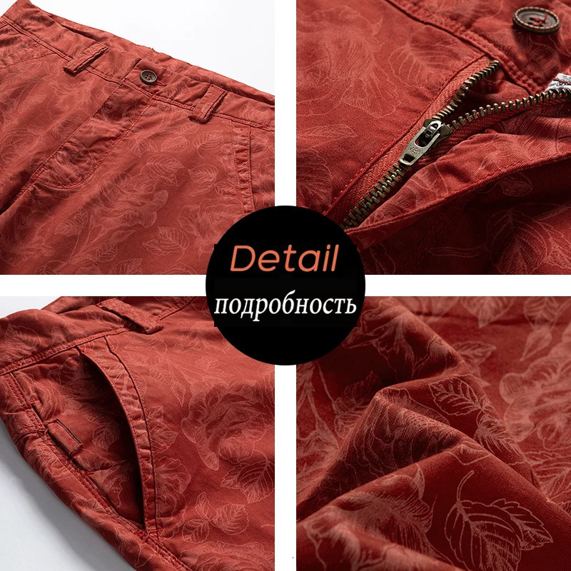 Spring Mens Cotton Printed Mens Shorts Summer Casual Breeze Bermuda Fashion Jeans Beach Shorts Mens Shorts 241230