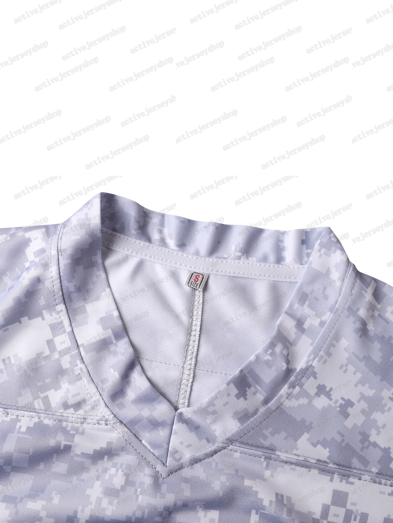 Men's 5 Daniels Camouflage Embroidered Football jersey V-neck, Short Sleeve, Breathable Sports jersey, Suitable for Training and Competition