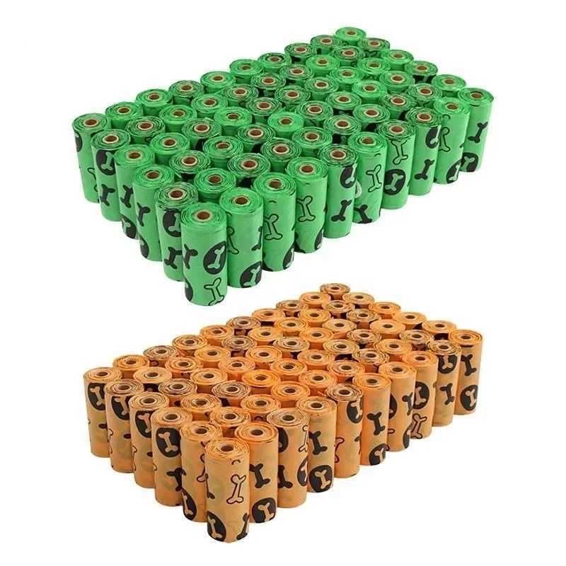 Pet Poop and Garbage Bag EPI Biodegradable 15 Pieces/roll with Fragrance Dog Poop Bag Pet Toilet Bag Pets Cleaning SuppliesXJ250104