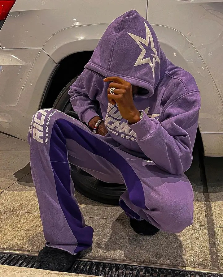 Spring and summer mens cargo pants trend graffiti Y2K street trend letter printing Harajuku hip-hop style womens jogger Harajuku 250103