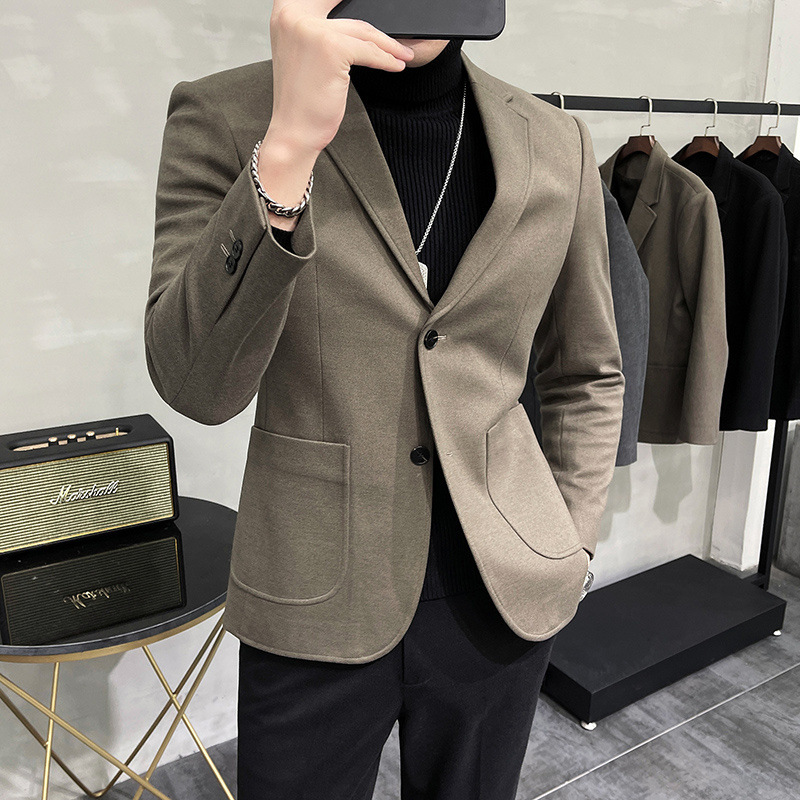 M142Winter 2025 new high-end Korean business men's thickened suits