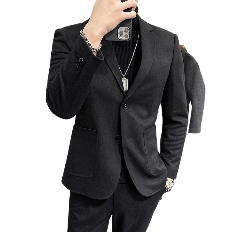 M142Winter 2025 new high-end Korean business men's thickened suits
