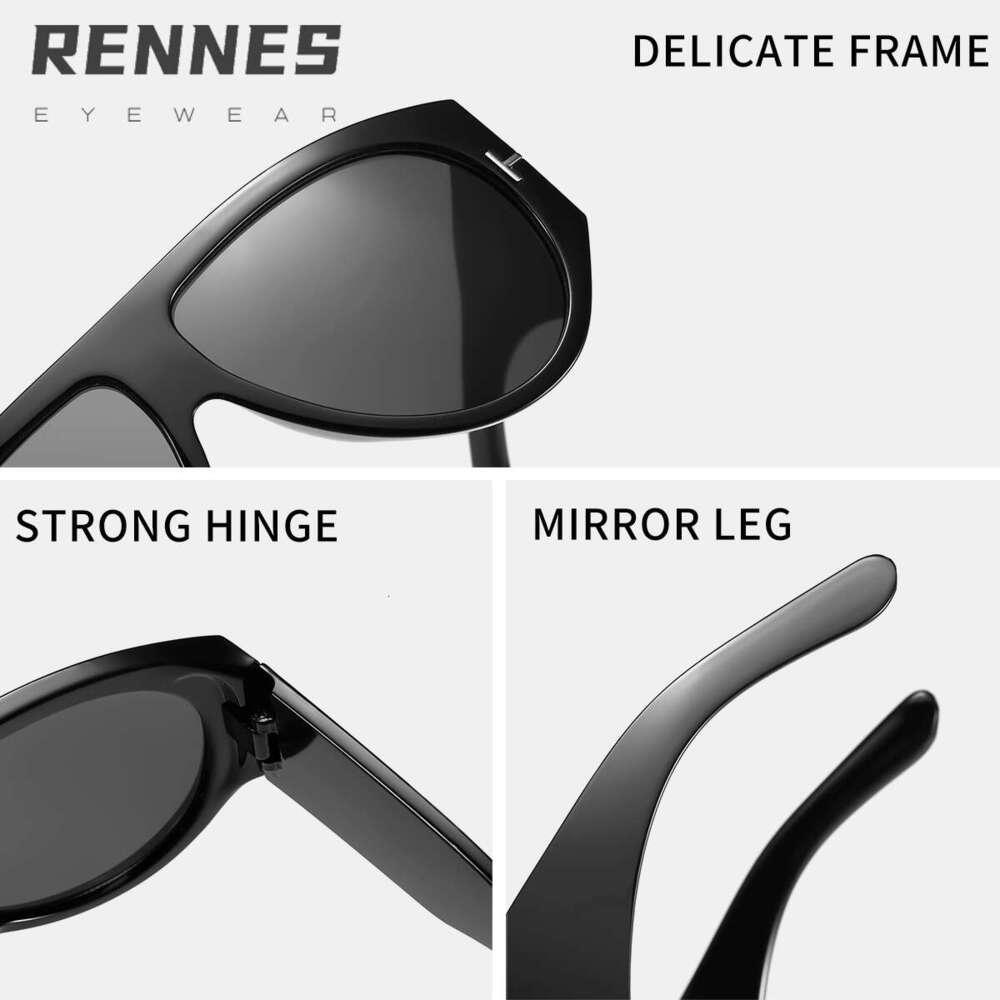 Minimalist T-shaped large frame toad mirror ocean film for men and women ins, high-end, personalized, trendy outdoor sunshade sunglasses