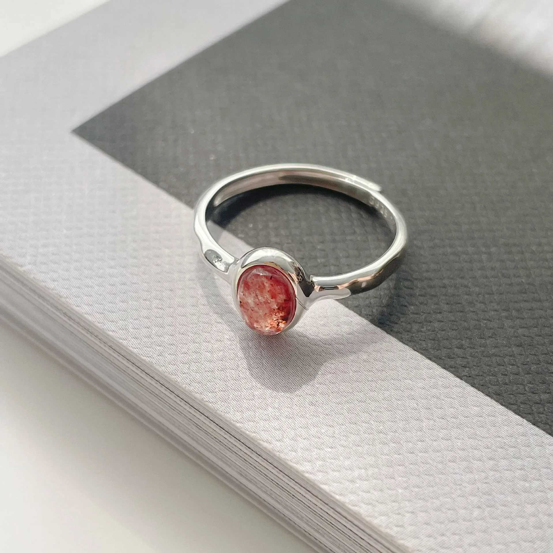 925 Sterling Silver Rings For Women Simple Vintage Handmade Adjustable Finger Sterry Ring Fashion Band Female Bijoux GiftXJ250104