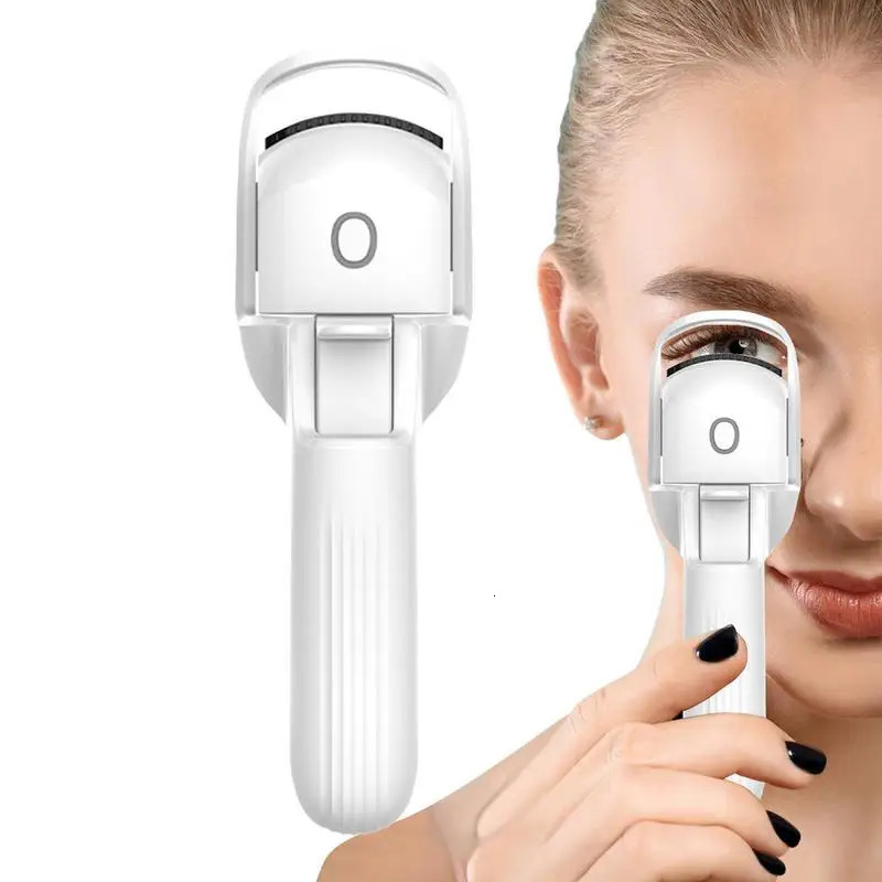 Electric Eyelash Curler Fast Heating Portable Eye Lash Perm Shaping Lasting Curling Thermal Eyelash Clip USB Charging Model 241226