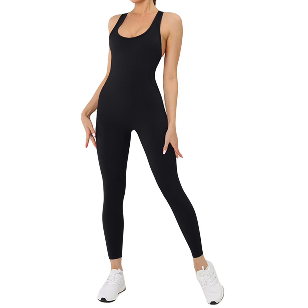 Sexy Jumpsuit Fiess Sports Overalls Gym Clothing Set Yoga Wear Pilates Workout Clothes For Women Outfit Push-Up Tracksuit