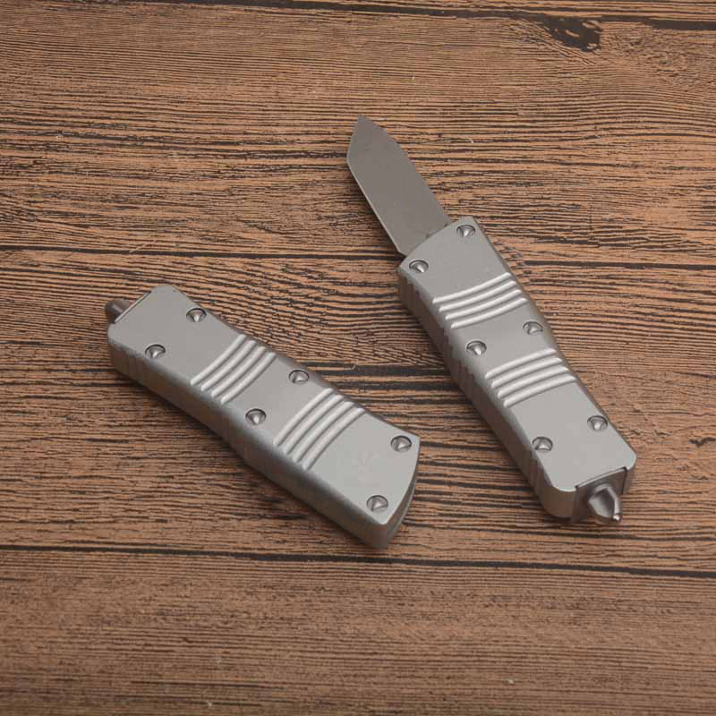 High End Mini MT 204 Tactical Knife D2 Stone Wash Tanto Point Blade 6061-T6 Handle EDC Pocket Knives With Nylon Bag Sier