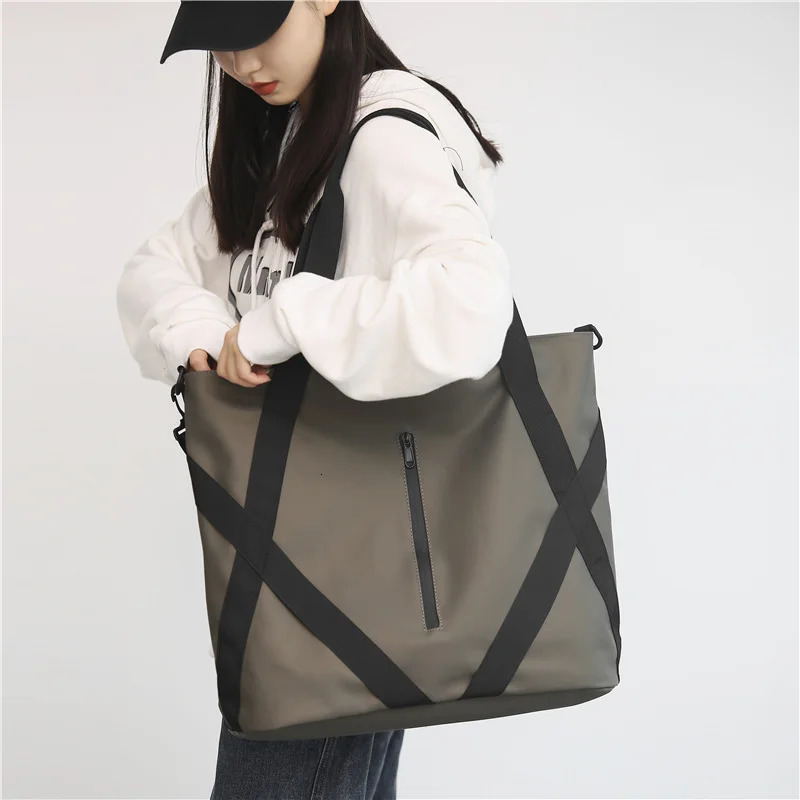 Waterproof Oxford Big Tote Bag for Women Fashion Simple Large Package Shopping Lady Handbag Anti-tear Leisure Woman Shoulder Bag 250102